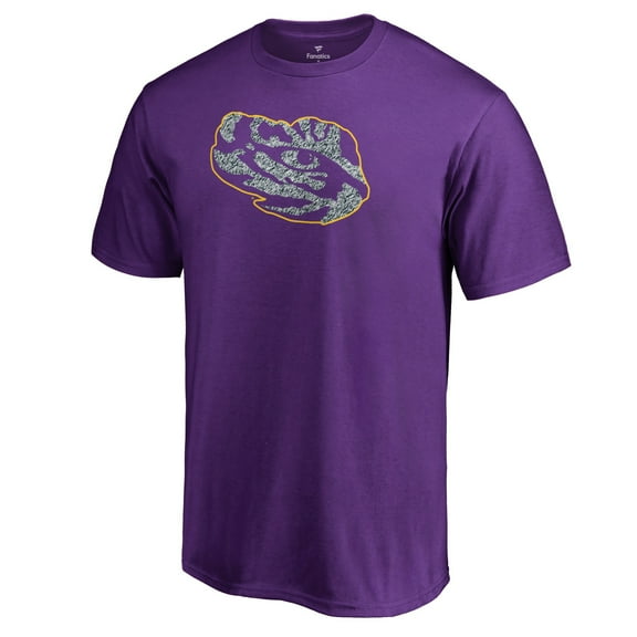 Men's Purple LSU Tigers Static Logo T-Shirt