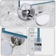 thumbnail image 4 of Mirror Wall Mount Bracket,round Mirror Glass Clamp Mirror Holder,for 3-5mm Mirror With Glass Spacer, 8 Pieces, 4 of 5
