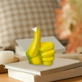 thumbnail image 4 of Banana Hand Resin Ornament | Thumbs Up Decorative Sculpture Yellow Green | Unique Home Office Living Room Décor Piece | 12x9.5x7cm | Fun Gift Display Collectible, 4 of 6