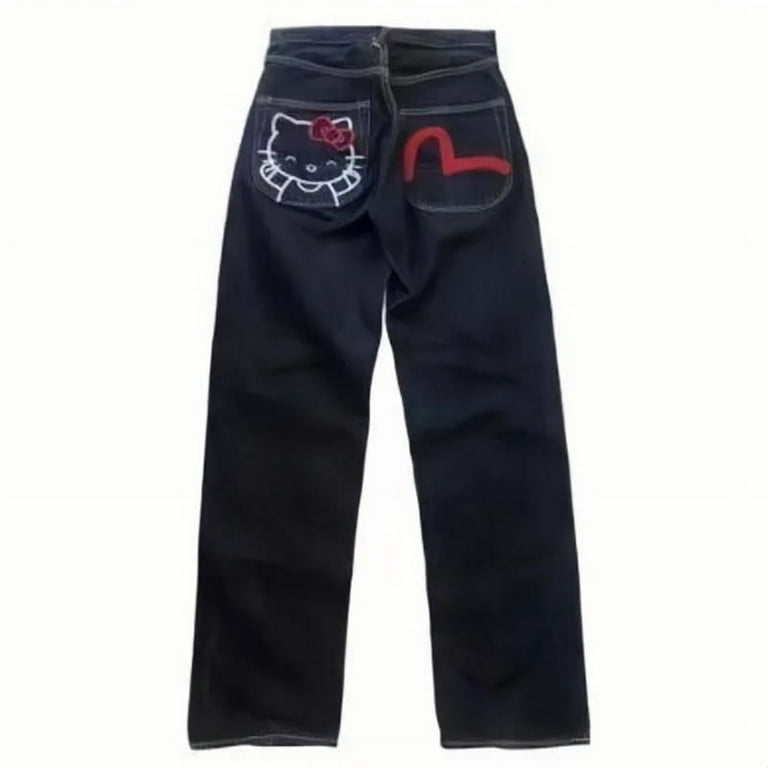 Evisu Hello Kitty Printed Polyester Jeans (Women's XL Evisu Hello Kitty Printed Polyester Jeans (Women's XL