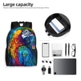 thumbnail image 6 of Fuzoiu Colorful Parrot Jungle Dream Print Laptop Backpack,Work Business Backpacks, Large Capacity Nurse Bag College Bookbag for School, Waterproof Casual Daypack for Travel, 6 of 8