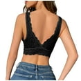 thumbnail image 3 of Sujetador deportivo con espalda de encaje floral para mujer: camiseta sin mangas sexy y transpirable, 3 of 5