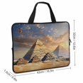 thumbnail image 2 of Werpe Pyramids Bird Egyptian Art Diving Fabric Neoprene Laptop Handle Bag Computer Protect Case 17inch, 2 of 5