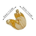 thumbnail image 2 of OULII 10Pcs Copper Flower Bead Caps Artistic Accessory For Beginners Crafting, 2 of 8