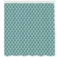 thumbnail image 2 of Ambesonne Teal Shower Curtain, Cartoon Squirrels Cold Tones, 69"Wx84"L, Cinnamon and Pale Blue Grey, 2 of 4