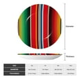 thumbnail image 2 of Wukai Mexican Serape Blanket Stripes Print Decorative Plate for Display,Bone China Decorative Plate, Ceramic Dinner Plate with Stand, Vertical Ceramic Plate-10in, 2 of 6
