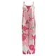 thumbnail image 2 of Mono sin mangas para mujer VISgogo con estampado floral, versión de pierna ancha, tirantes finos, ropa de verano VISgogo  moda, 2 of 5