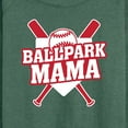 thumbnail image 3 of Instant Message - Ballpark Mama - Women's Lightweight French Terry Long Sleeve Shirt, 3 of 6