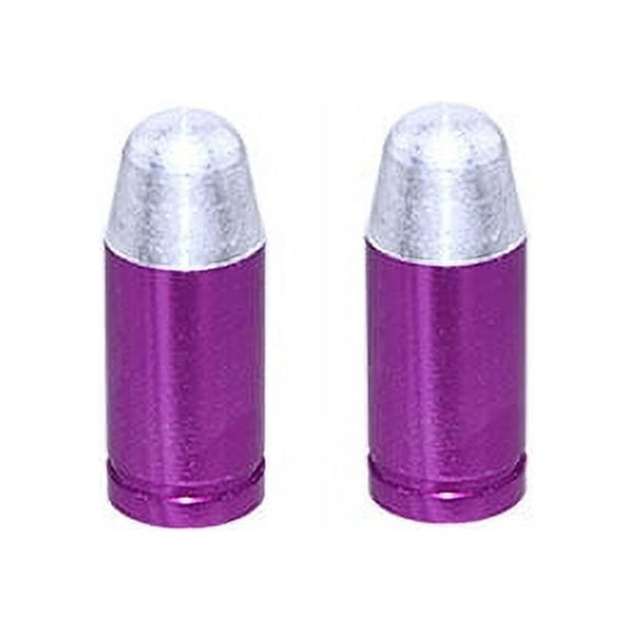 Alta Bicycle Bike Bicycle Bullet Bike Valve Caps, Schrader, Multiple Colors (Purple)
