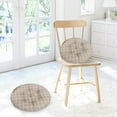 thumbnail image 5 of LHWEN Thickened Chair Cushion Soft Square Lattice Cotton Seat Pad for Home Car Coccyx Sciatica Back Comfortable Polyester Fiber Pearl Cotton Filling 15.7x15.7x3.15 Inches Machine Washable Multiple, 5 of 8