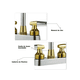 thumbnail image 4 of Mezcladora Para Lavabo De Baño de Grifo Belug Plateado, Dorado, 4 of 5