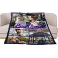 thumbnail image 3 of FunnyArt Personalized Customized Throw Blankets with Pet Picture and Text for Lover and Best Friends, Flannel Throw Blanket with Photo as a Gift. (1 Photo, 32”X 48“(80X120cm)) Blankets, 3 of 5