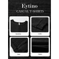 thumbnail image 3 of Eytino Sweaters for Women Long Sleeve Crewneck Pullover Tops Business Casual Batwing Knitted Blouses, 3 of 12
