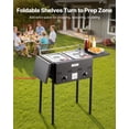thumbnail image 5 of Dual 8QT Tank Outdoor Propane Commercial Deep Fryer, w/Dual Basket & Adjustable Heat, 5 of 11