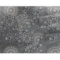 thumbnail image 3 of oneOone Georgette Viscose & Gray Fabric Floral Mandala Artistic Sewing Craft Projects Fabric Prints By Yard 42 Inch Wide, 3 of 4
