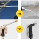 thumbnail image 3 of Garden Handheld Sprayer, Metal Garden Sprayer, Garden Pistol Spray Gun, High Pressure Garden Hose Nozzle for Watering, Car Wash, Sidewalk Cleaning, Pe, 3 of 5