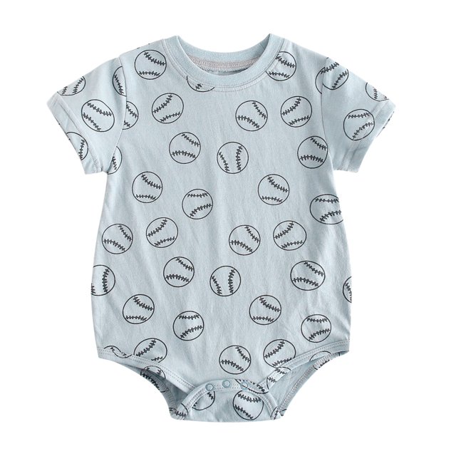 VBARHMQRT Sequin Jumpsuit Girls Baby Toddler Boys Girls Short Sleeve Prints Rompers Jumpsuits