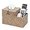 Coffee, variant on Square Woven Tissue Box Cover - Decorative Cube Wicker Tissue Box Holder with Side Organizer, Rustic Water Hyacinth Tissue Holder for Living Room Vanity Night Stand Table Countertop Office