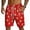 Red, variant on Men's Oktoberfest Shorts Traditional German Beer Festival Shorts