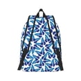 thumbnail image 2 of Honeii Blue Butterflies Print Canvas College Laptop Backpack, Durable Rucksack Travel Notebook Bag School Backpack Book Bag for Men Women-Small, 2 of 7