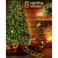 thumbnail image 3 of Luces navideñas LED Toodour de 10 pies con Papá Noel rojo y verde, 3 of 8