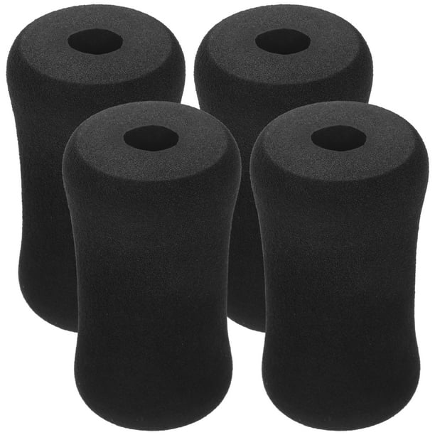 FELTECHELECTR 4 piezas de cubierta de rodillo de ejercicio, almohadillas de espuma para pies, almohadilla de repuesto para rodillo de espuma