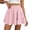 Pink, variant on Women's Summer Boho Flowy Short Skirts High Waist Tie Ruffle Cute Beach Knee Length Skirts Women's Clothing 2026 Trend