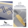 thumbnail image 5 of Davulos 6 Piece Geometric Pattern Blue Comforter Set，Queen Bed in a Bag Set , Stylish Bedding Set with Comforter, Flat Sheet, Fitted Sheet, 2 Pillowcases & 1 Decorative Pillowcase, 5 of 8
