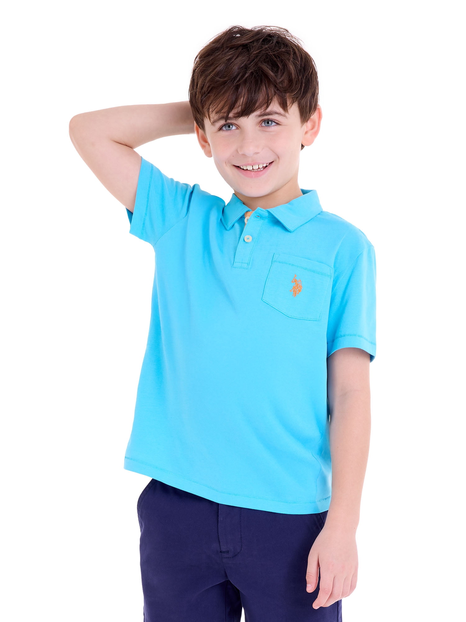 U.S. Polo Assn. Boys Everyday Play Jersey Polo, Sizes 4-18
