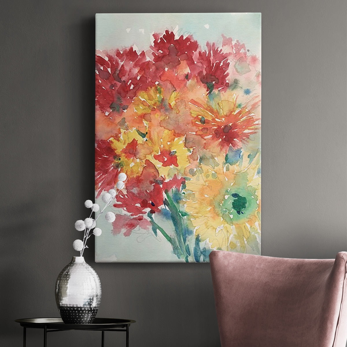 Floral Treats II Premium Gallery Wrapped Canvas - Ready to Hang