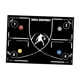 thumbnail image 5 of Tapete de entrenamiento para pies de baloncesto, tapete de entrenamiento de pasos de agilidad, tapete de práctica de manejo de pelota antideslizante, Línea Blanca con Correa, 5 of 8