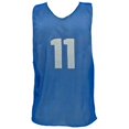 thumbnail image 1 of Olympia Sports PC100P Numbered Micro Mesh Vests (Youth) - Blue, 1 of 1