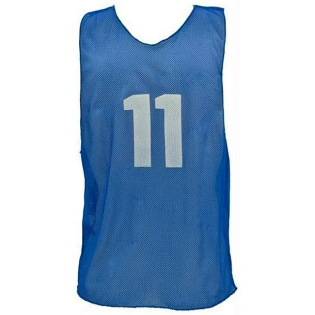 Olympia Sports PC100P Numbered Micro Mesh Vests (Youth) - Blue