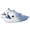 white and blue, variant on Unisex Shark Slide Sandals, Gradient Platform Lightweight Non-Slip Summer Slides
