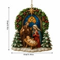 thumbnail image 2 of Honmine Nativity Scene Christmas Decor, 2025 Religious Holiday Figure Set, Hand-Painted Manger Display for Holiday Tabletop, Mantel, Shelf, 2 of 6