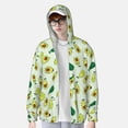 thumbnail image 2 of Balery Cartoon Fruit Sudadera ligera de manga larga con capucha y protección solar UPF 50+ para hombre y mujer, ideal para pesca y running-3X-Large, 2 of 7