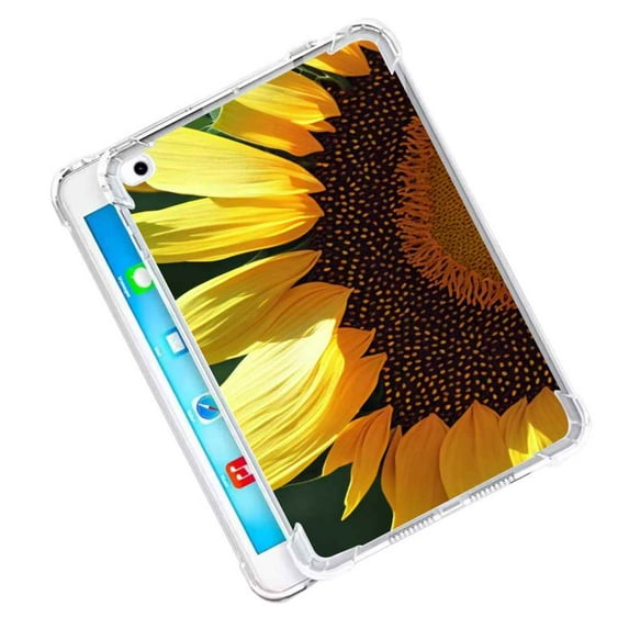 Compatible with iPad 4 Phone Case, Sunflower-Yellow-10 Case Silicone Protective for Teen Girl Boy Case for iPad 4