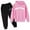 Pink-3, variant on Autumn and Winter Toddler Suspender Pants Set Hoodie Pullover Set Popular Big Boy Jogging Suits Printed Hoodie Set on Underwear Casual Letter Printed Boys Clothes Size 8 Long Sleeve