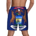 thumbnail image 2 of Mens Michigan Flag 2 in 1 Quick Dry Swim Trunks with Compression Liner Beach Shorts, 2 of 6