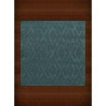 Dalyn Dover Area Rug DV1 Dv1 Teal Diamond Lines 4' x 4' Square