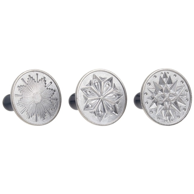 Sellos para galletas Nordic Ware Starry Night, 3 cm, redondos, plateados