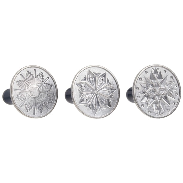 Sellos para galletas Nordic Ware Starry Night, 3 cm, redondos, plateados