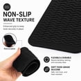 thumbnail image 4 of Heat Resistant Silicone Mat Pouch for Flat Iron Storage, Curling Iron,Hair Straightener,Hair Curling Wands,Hot Hair Tools travel accessory (Black), 4 of 7