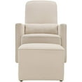 DaVinci Olive Glider and Ottoman, Cream