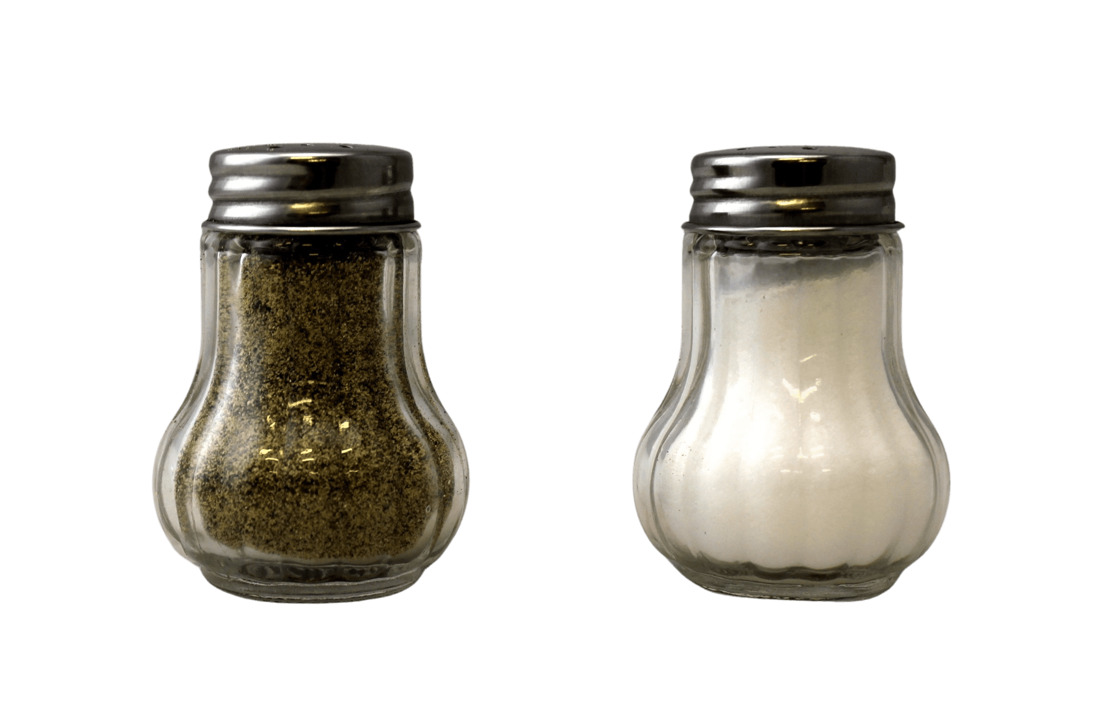 Black Salt Pepper Shaker Retro Single Spice Jar Glass 