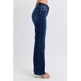 thumbnail image 3 of Judy Blue Full Size Raw Hem Straight Leg Jeans - 82622TD, 3 of 8