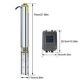 thumbnail image 2 of Solar Deep Well Water Pump Home Submersible Water Pump Solar Synchronous Motor Brushless Rate 5T/H 50M Head For Agricu ,High Efficiency, 2 of 5