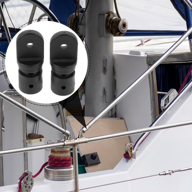 LOLIPPYY 2Ud Accesorio Negro Final Para Toldo Bimini Y Embarcaciones Uso Reemplazo