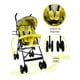 thumbnail image 2 of Carriola Bastón Bebé Confety Shark Jst816-s Reclinable Gris/Amarillo, 2 of 6