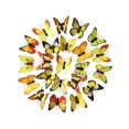 thumbnail image 4 of 200 piezas de mariposas voladoras 3D para decoración de pared, calcomanías de mariposas para pared, pegatinas de mariposas Amarillo, 4 of 9